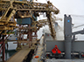 Glovis Maple loading grain at Prince Rupert, Canada